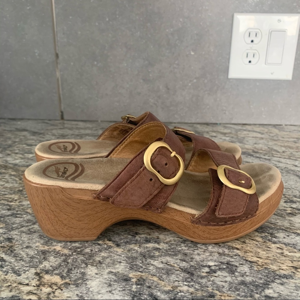 Dansko Brown Sandals with Adjustable Straps